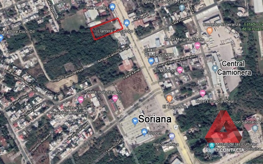TERRENO EN VENTA EN CIUDAD VALLES SAN LUIS POTOSI, USO COMERCIAL